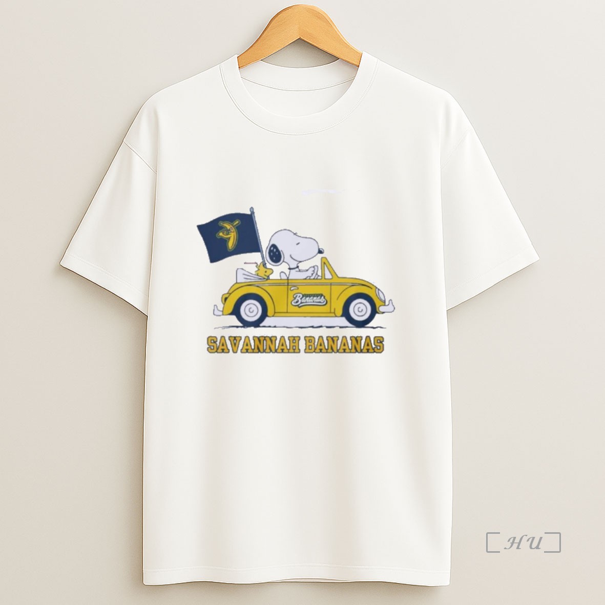 Officials The Peanuts Snoopy And Woodstock On Car Savannah Bananas Sweatshirt Tee Shirt
