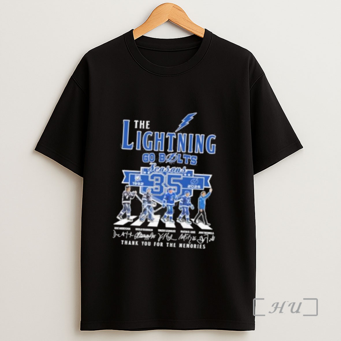 Officials The Tampa Bay Lightning Go Bolts Abbey Road 35 Seasons 1992 2025 Sweatshirt Tee Shirt