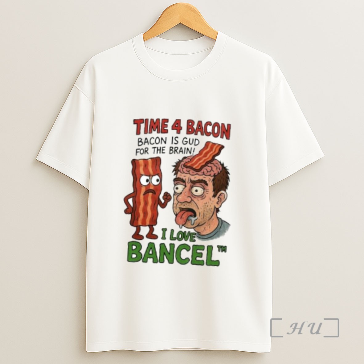 Officials Time 4 Bacon Is Good For The Brain I Love Bancel Ornaments Sweatshirt Tee Shirt