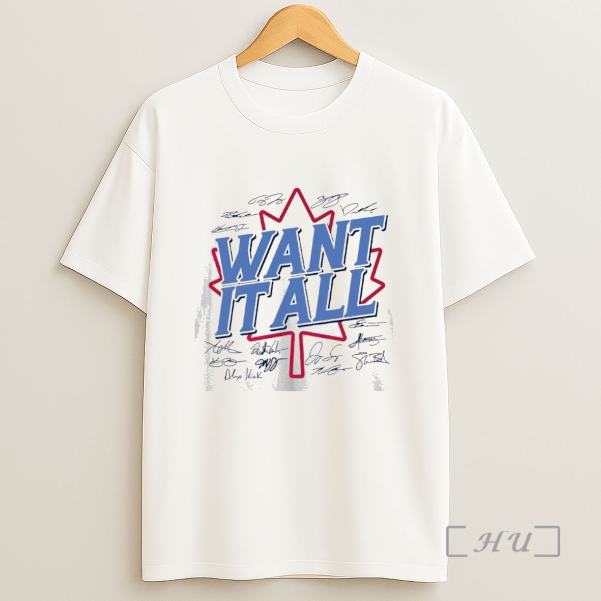 Officials Toronto Blue Jays Baseball Want It All Player Signature Sweatshirt Tee Shirt