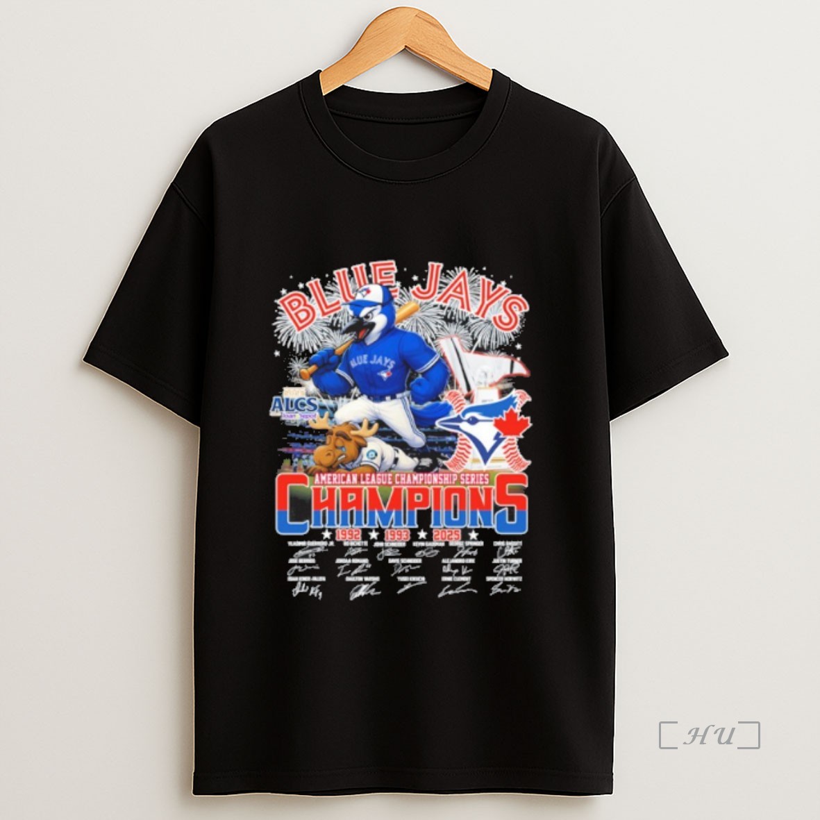 Officials Toronto Blue Jays Mascot American League Champions Sweatshirt Tee Shirt