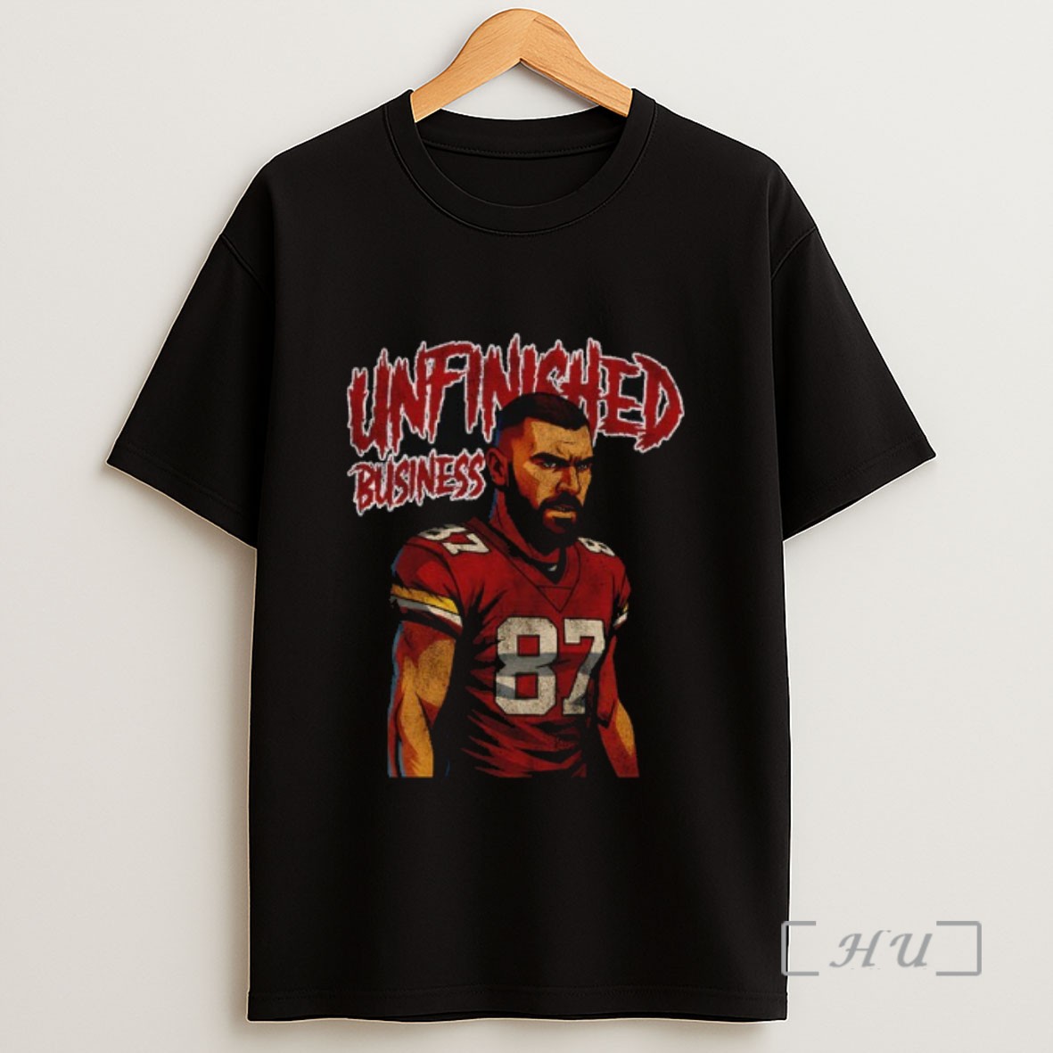 Officials Travis Kelce Cartoon Kansas City Chiefs Unfinished Business Nfl Football 2025 Sweatshirt Tee Shirt