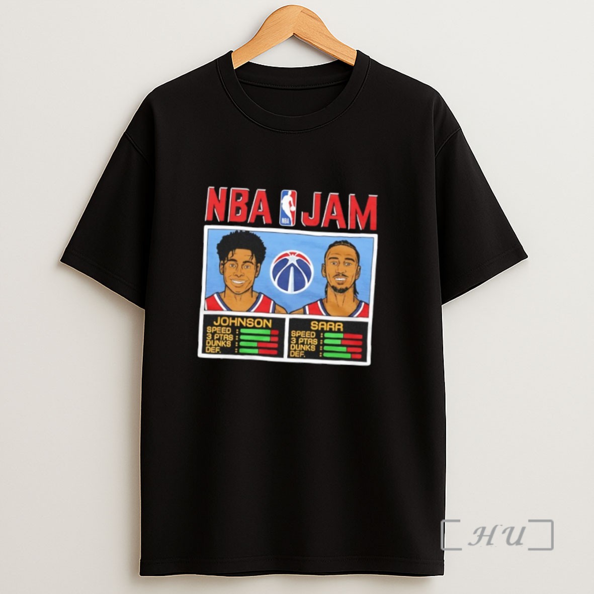 Officials Tre Johnson And Alex Sarr Washington Wizards Nba Jam Sweatshirt Tee Shirt