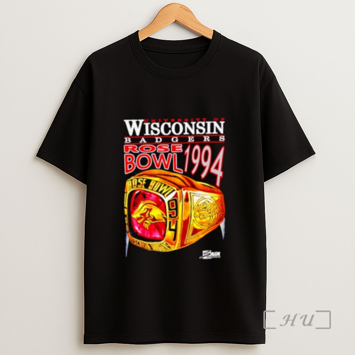 Officials University Of Wisconsin 1994 Rose Bowl Ring Baseball Sweatshirt Tee Shirt