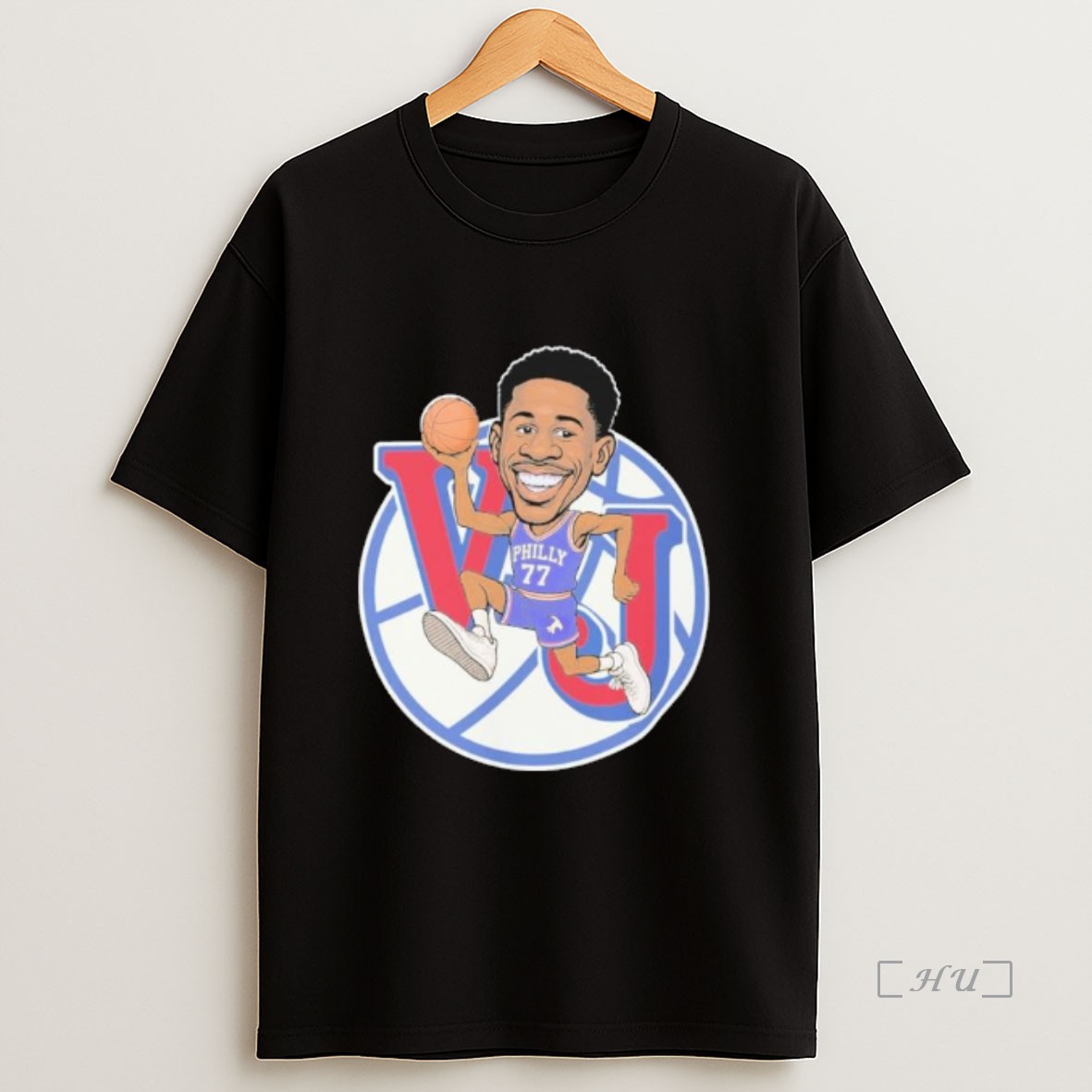 Officials Vj Edgecombe Philadelphia 76ers Vj Caricature Sweatshirt Tee Shirt