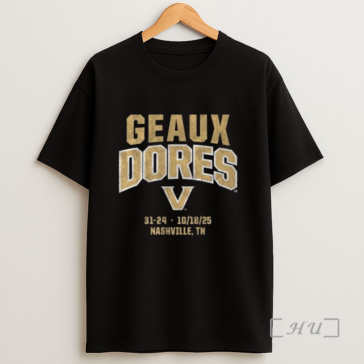 Officials Vanderbilt Commodores Football Geaux Dores Long Sleve Sweatshirt Tee Shirt