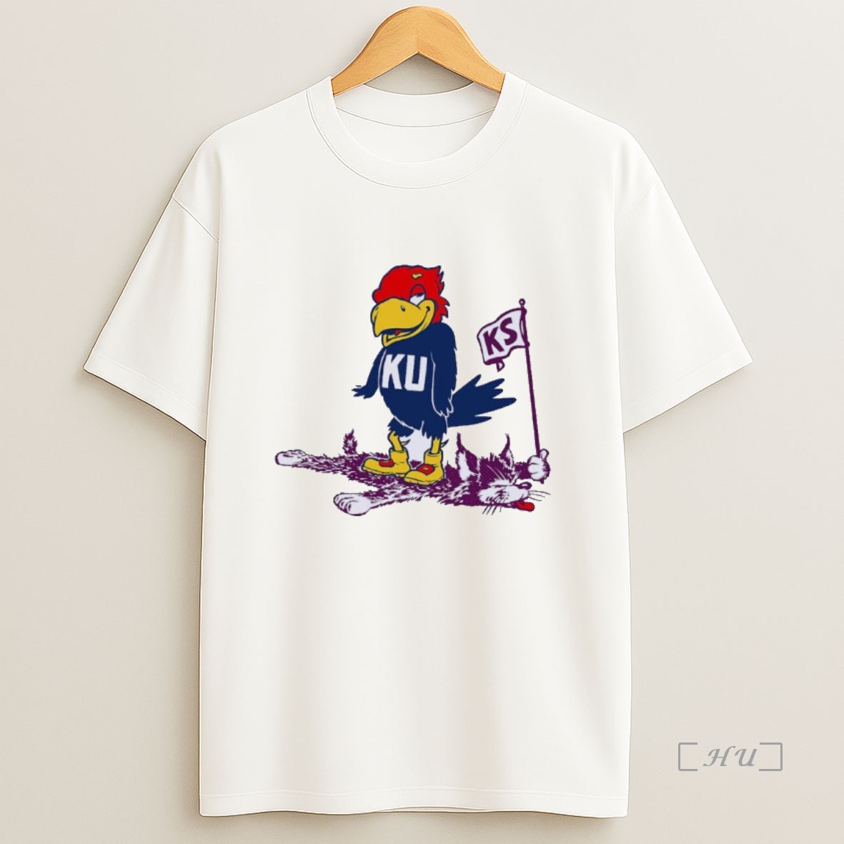 Officials Vintage Ku Beat K State Mascot Sweatshirt Tee Shirt