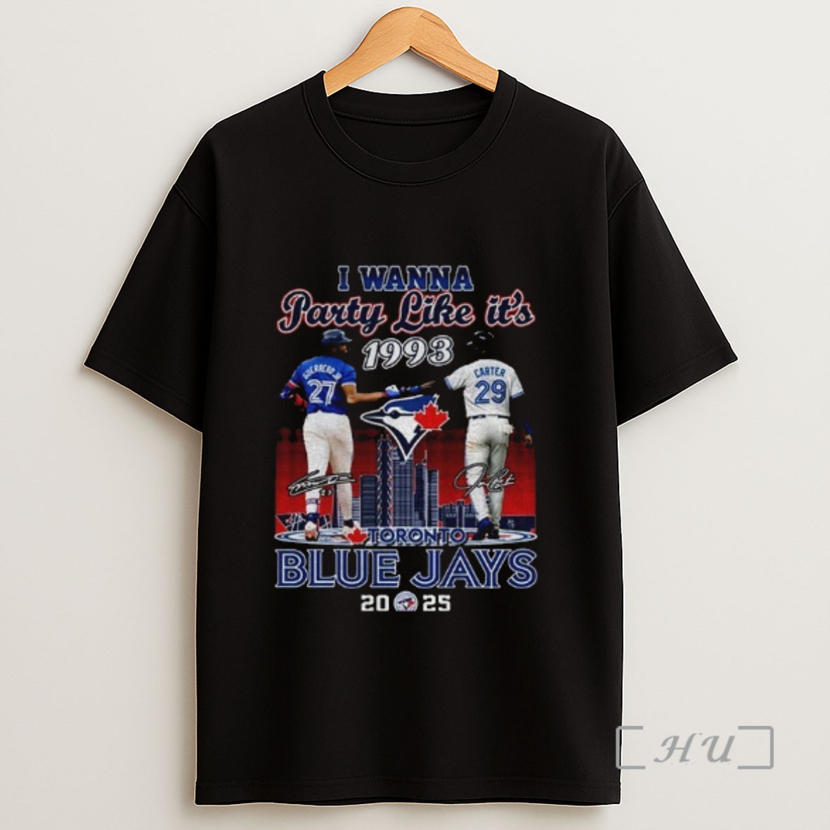 Officials Vladdy Vs Carter I Wanna Party Like Its 1993 Toronto Blue Jays 2025 Sweatshirt Tee Shirt