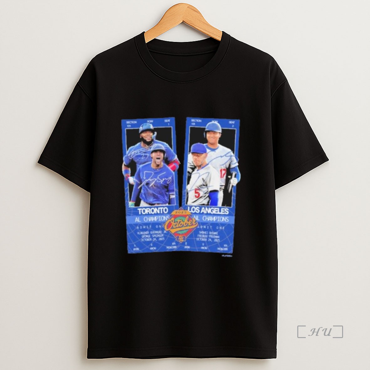 Officials Ws Matchup 25 Blue Jays Vs Dodgers Sweatshirt Tee Shirt