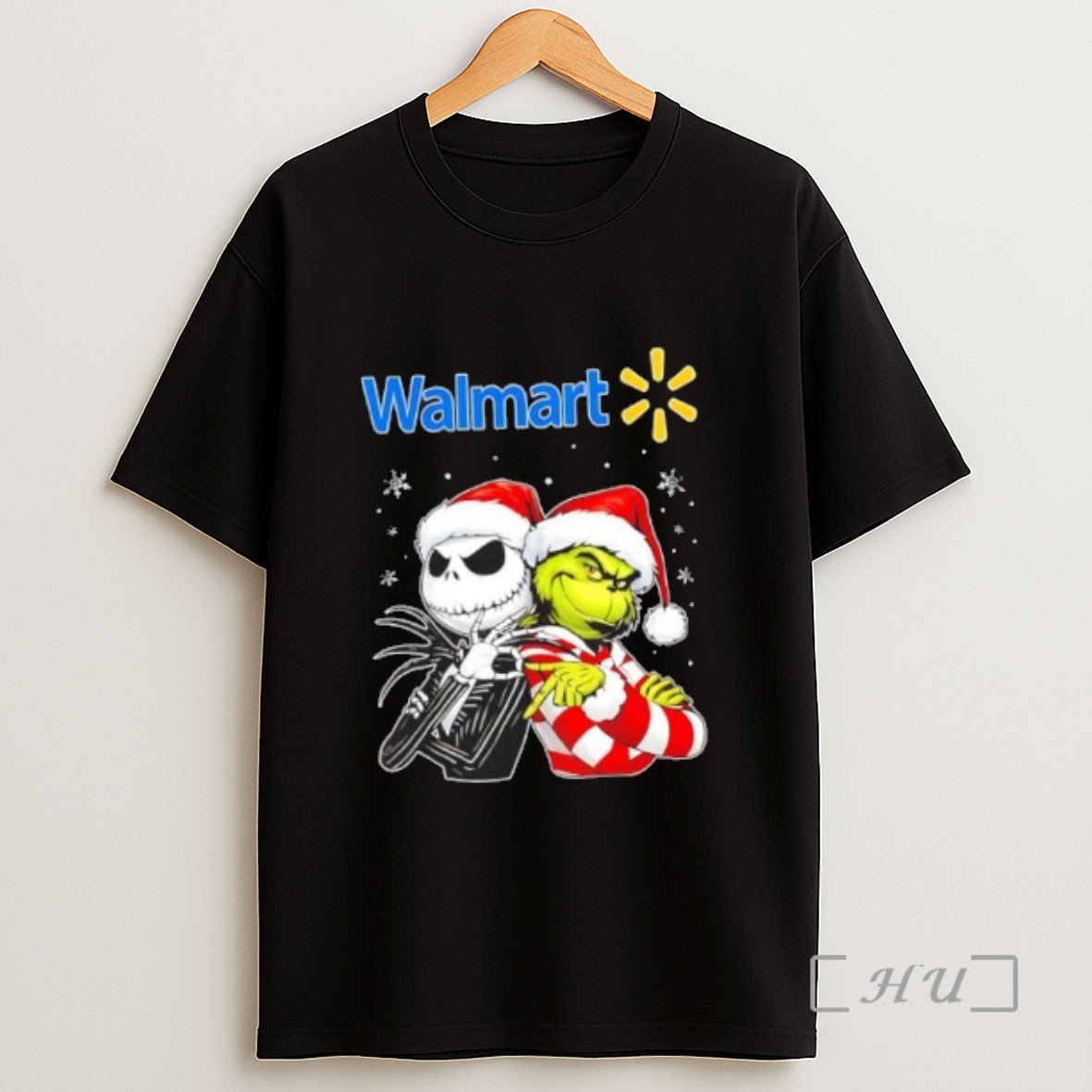 Officials Walmart X Jack Skellington And Grinch Six Seven Merry Christmas Sweatshirt Tee Shirt