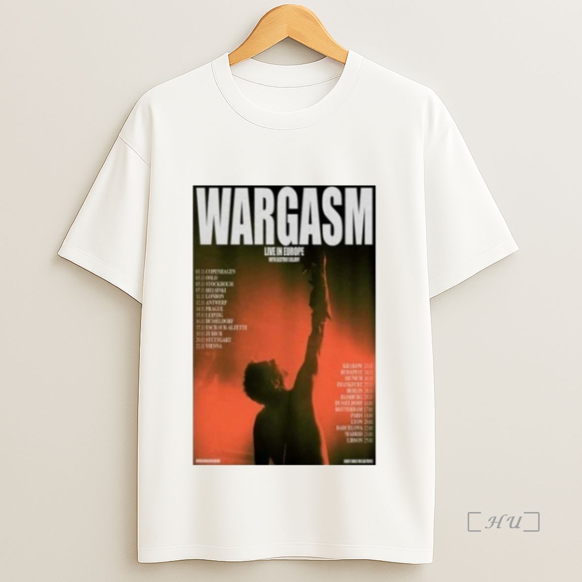 Officials Wargasm Live In Europe 2025 2026 Tour Sweatshirt Tee Shirt