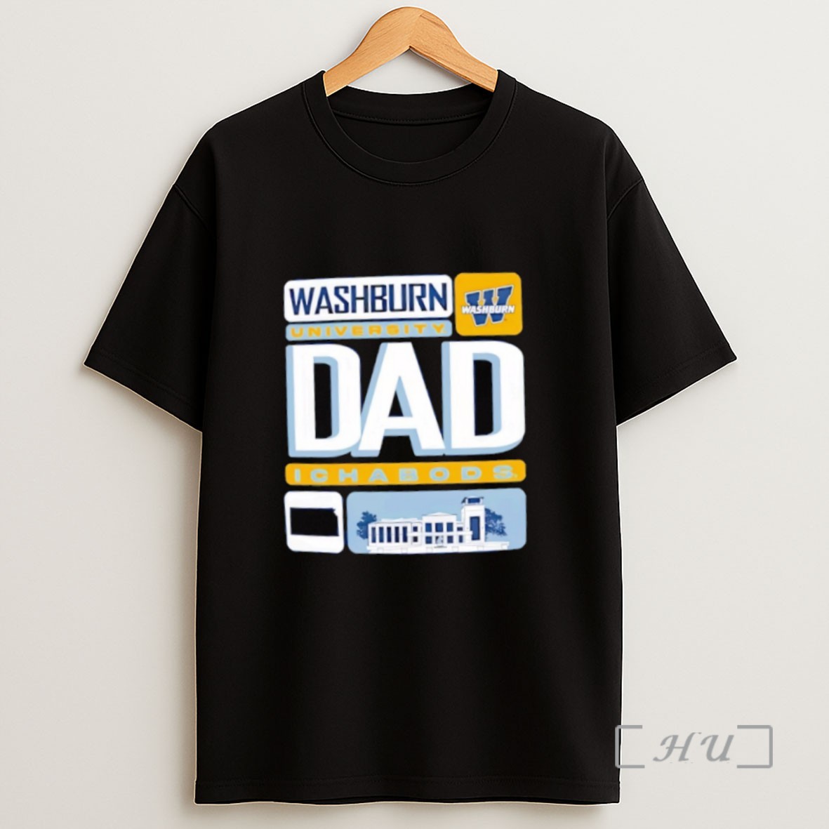 Officials Washburn University Dad Ichabods Logo Sweatshirt Tee Shirt