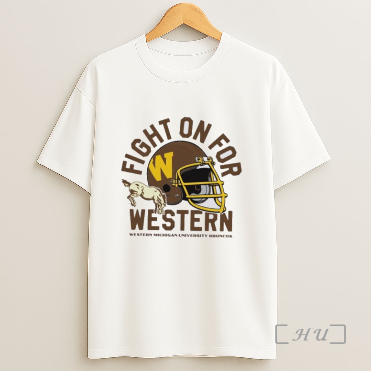 Officials Western Michigan Broncos Fight On For Helmet Sweatshirt Tee Shirt