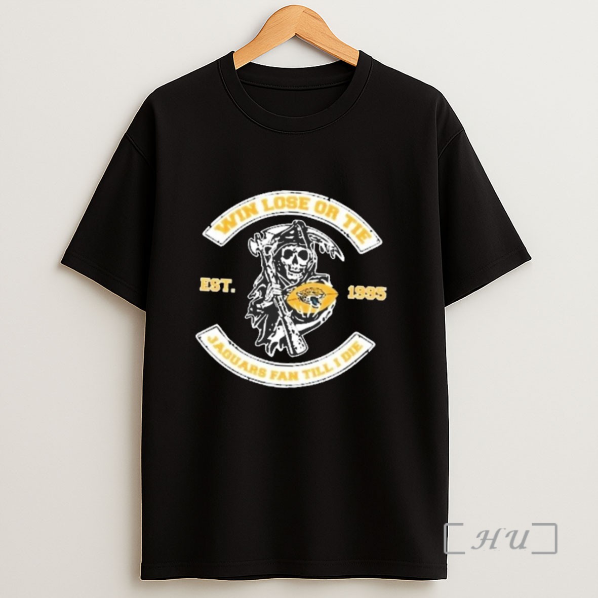 Officials Win Lose Or Tie Jacksonville Jaguars Fan Till I Die Est 1995 Skeleton New Sweatshirt Tee Shirt