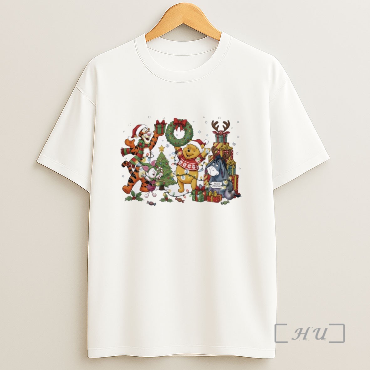 Officials Winnie The Pooh Funny Character Merry Christmas 2025 Sweatshirt Tee Shirt