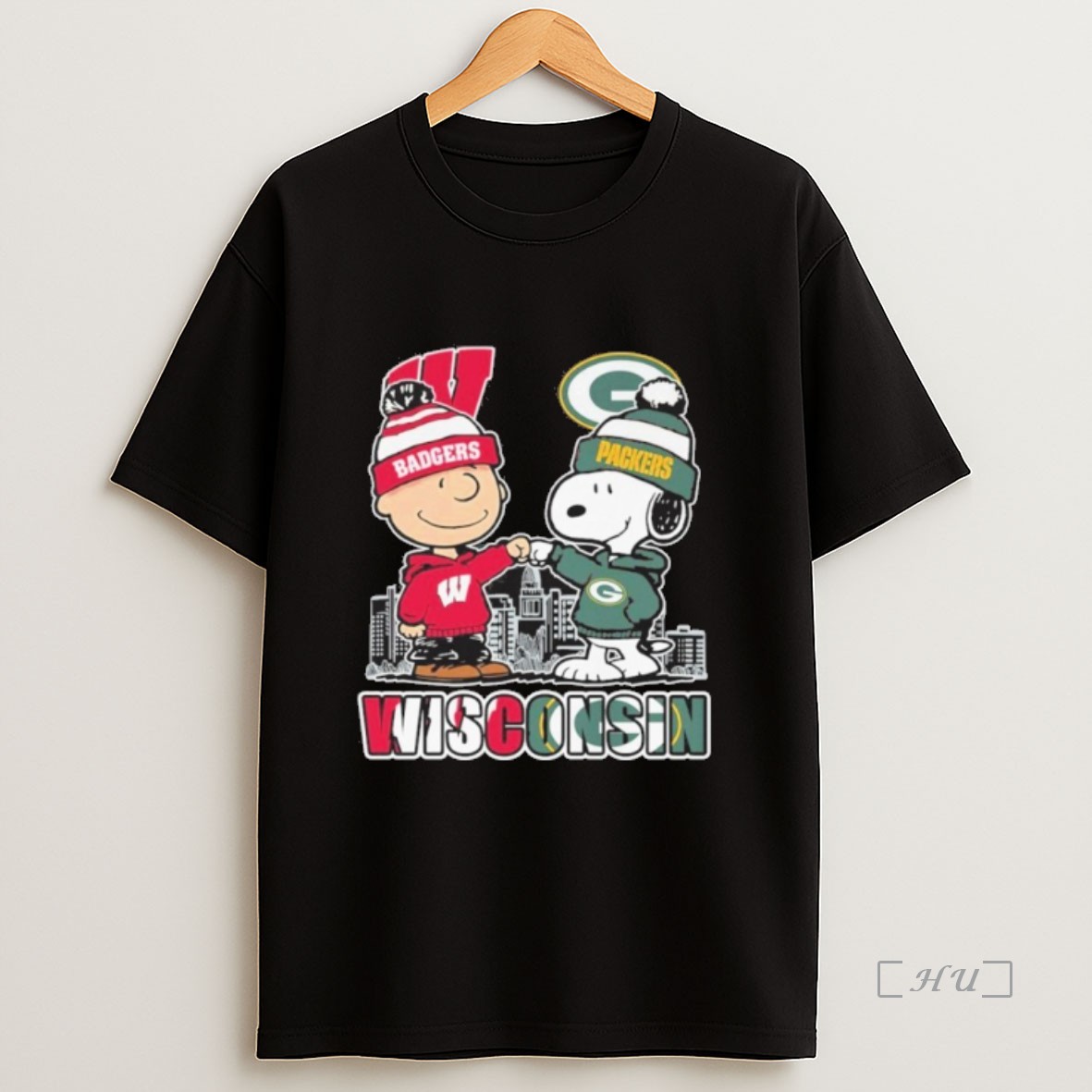 Officials Wisconsin Peanuts Badgers Packers City Sweatshirt Tee Shirt