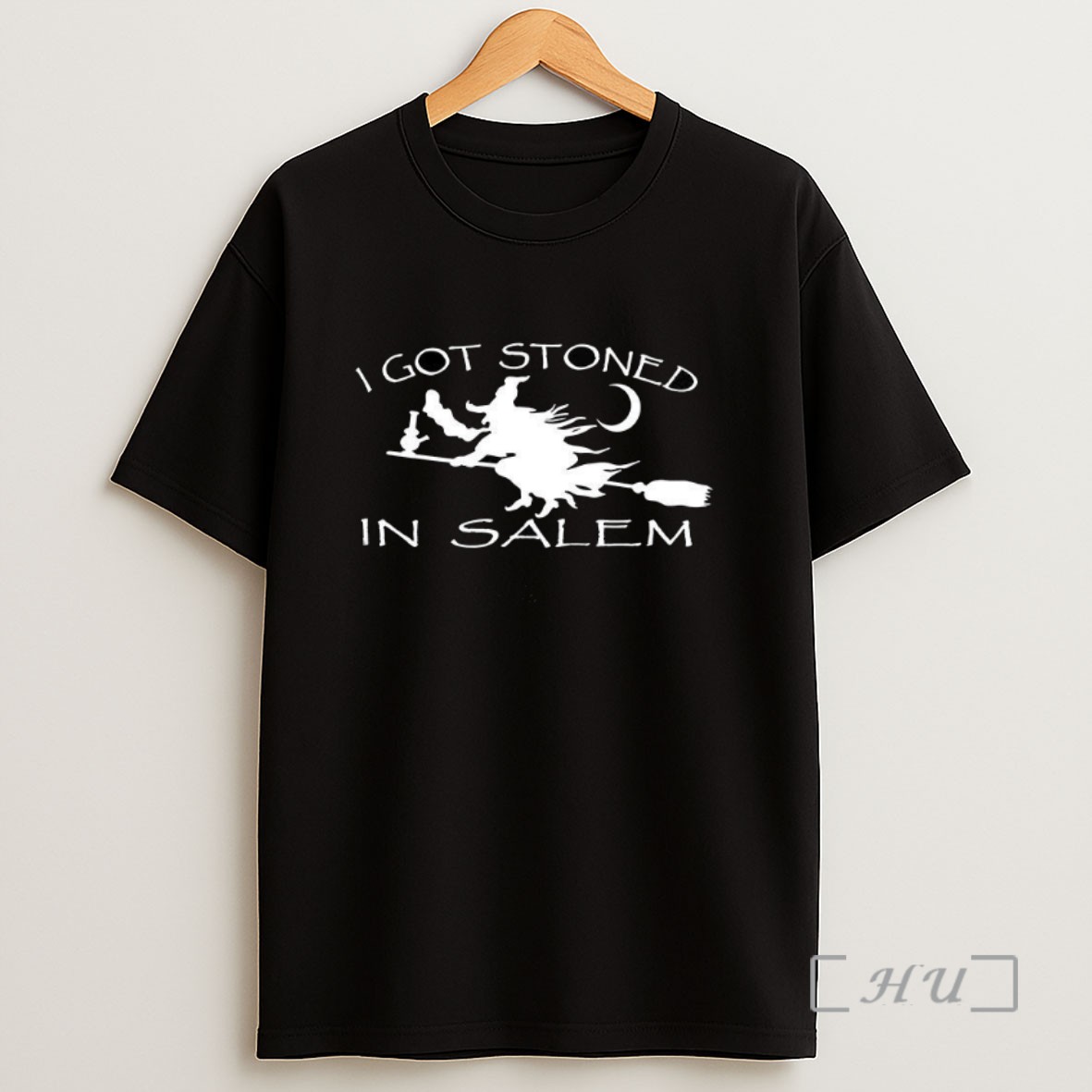 Officials Witch I Got Stoned In Salem Silhouette Halloween Sweatshirt Tee Shirt