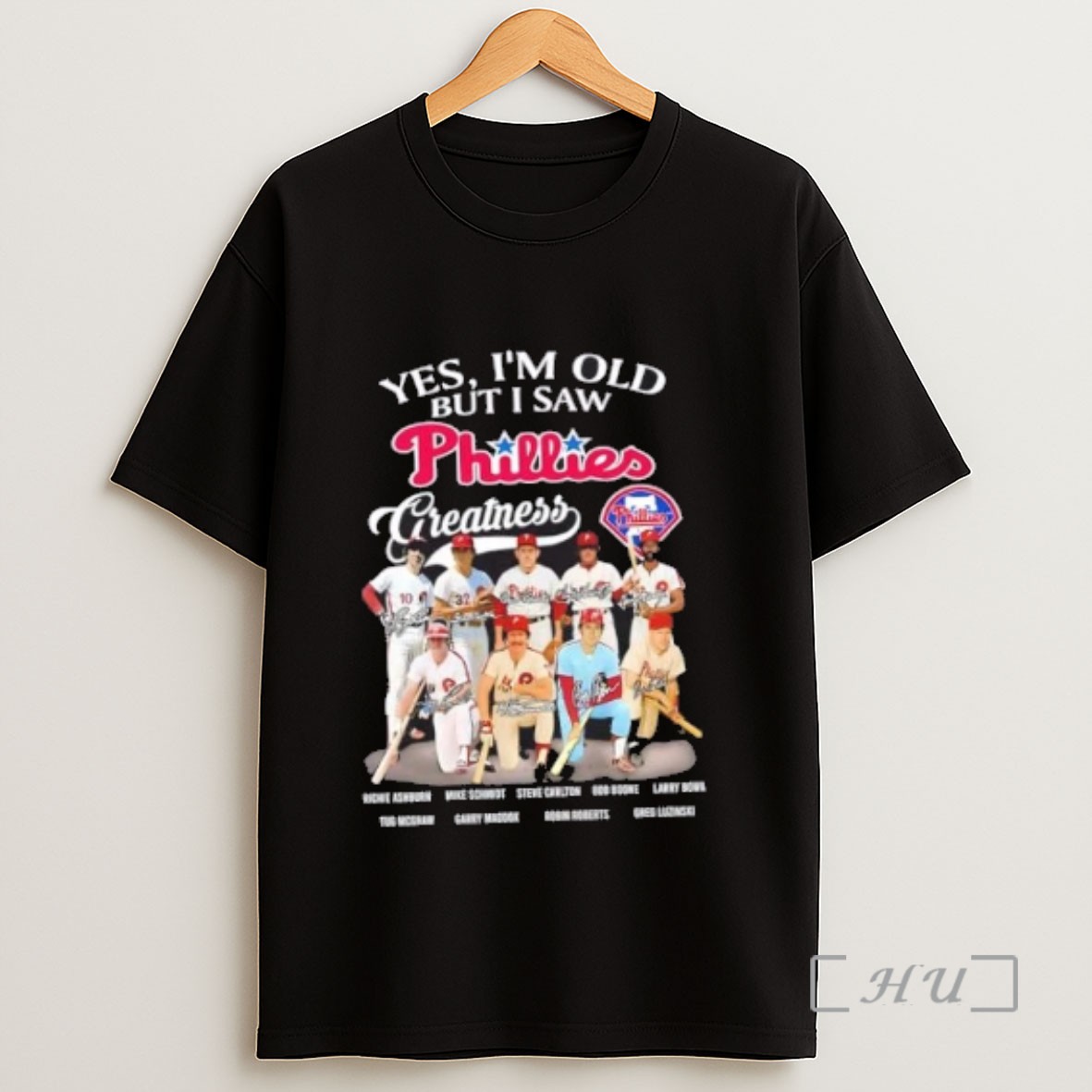 Officials Yes Im Old But I Saw Greatness Philadelphia Phillies Richie Ashburn And Legends Signatures Sweatshirt Tee Shirt