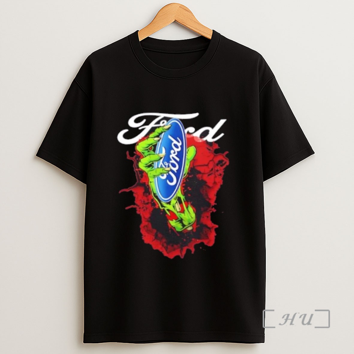 Officials Zombie Hand X Ford Happy Halloween Sweatshirt Tee Shirt