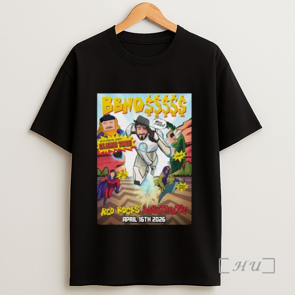Officials Bbno April 16 2026 Red Rocks Amphitheatre Morrison Long Sleve Sweatshirt Tee Shirt