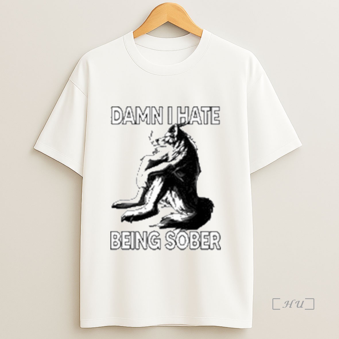 Officials Damn I Hate Being Sober Wolf Sweatshirt Tee Shirt