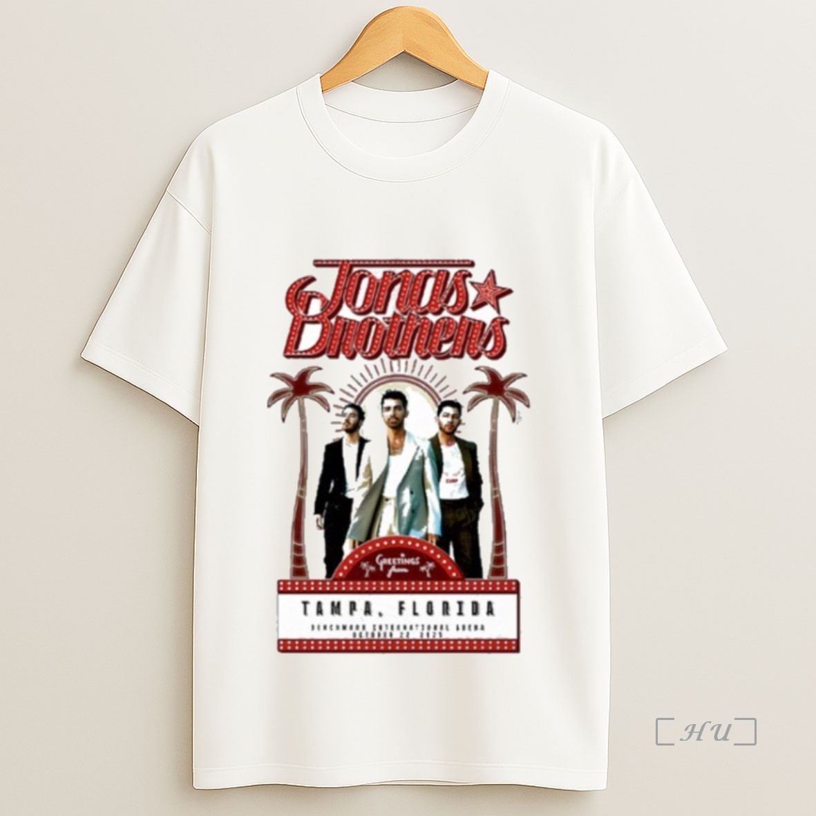 Officials Jonas Brothers Oct 22 2025 Tampa Florida Event Sweatshirt Tee Shirt