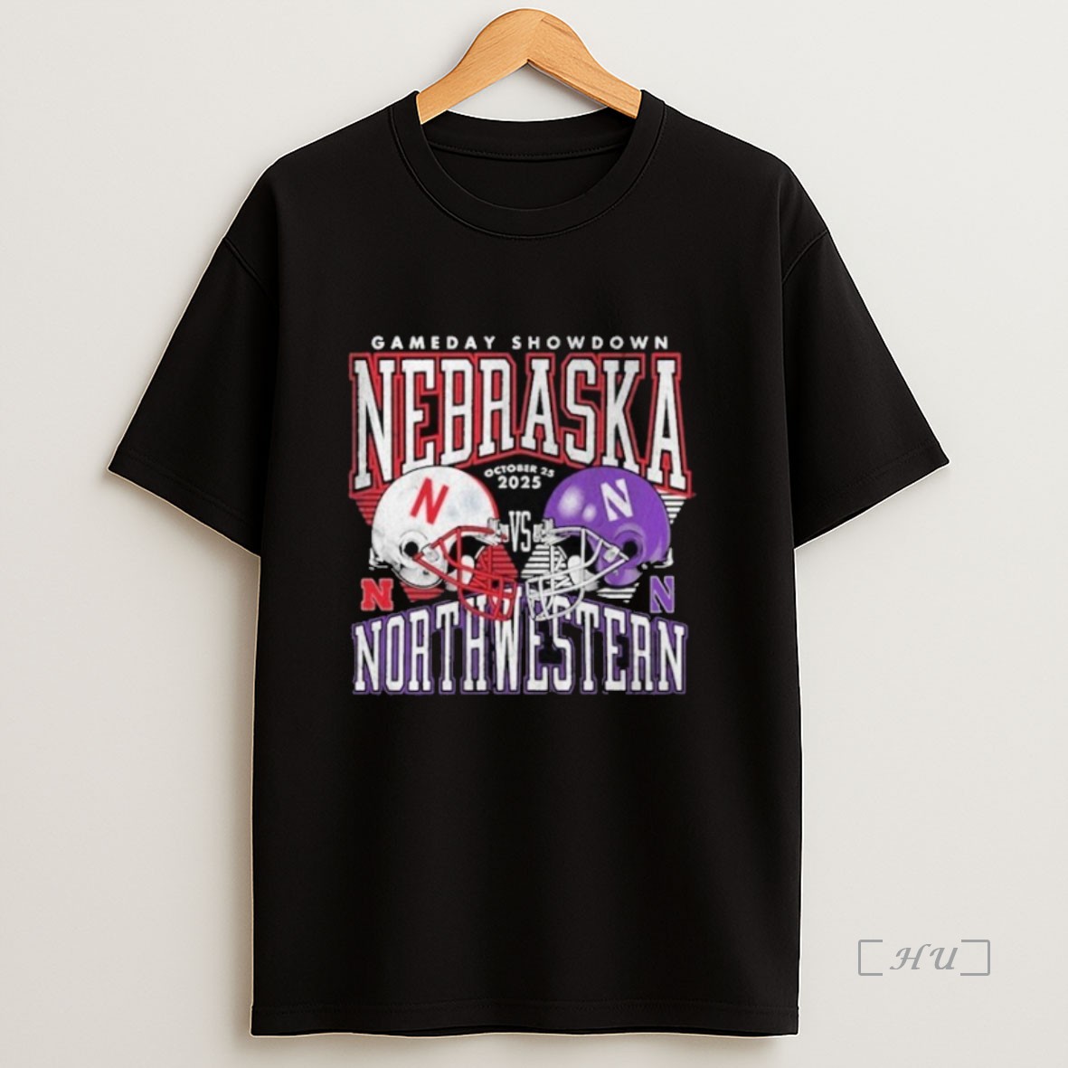 Officials Nebraska Cornhuskers Football Vs Northwestern Wildcats Gameday Showdown October 25 2025 Helmet Sweatshirt Tee Shirt