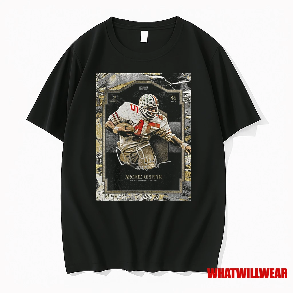 Ohio State Buckeyes Archie Griffin 1974 1975 Heisman Running Back Ohio State Trophy Shirts