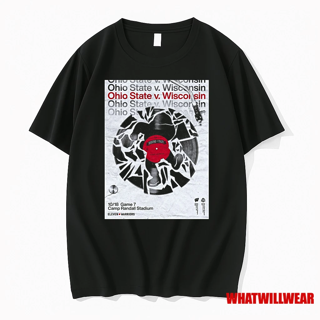 Ohio State Vs Wisconsin October 18 2025 Game 7 Camp Randall Stadium Shirts
