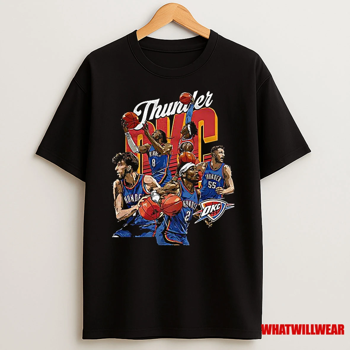Oklahoma City Thunder Basketball Starting Player Shirts