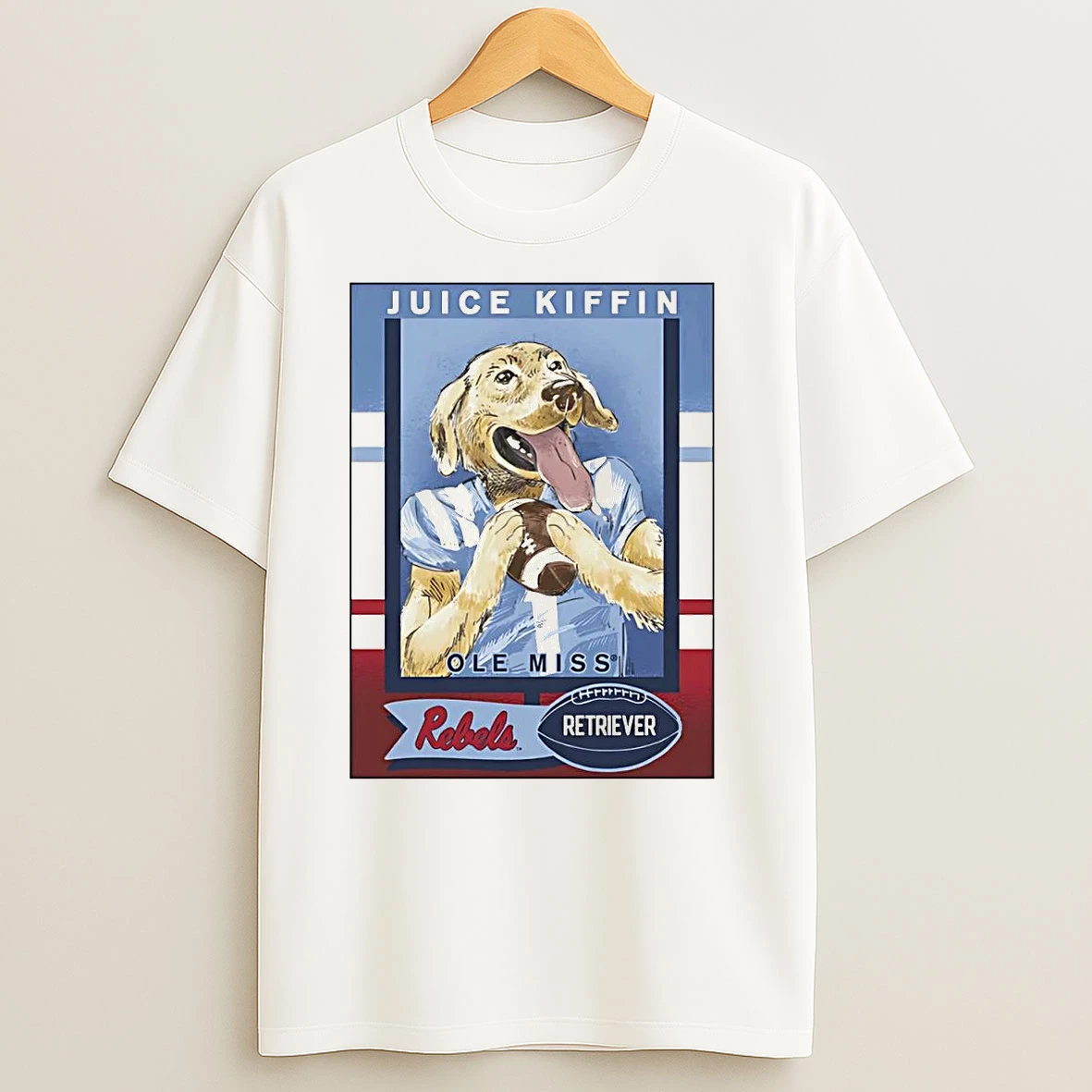 Ole Miss Rebels Retriever Juice Kiffin Football T Shirts