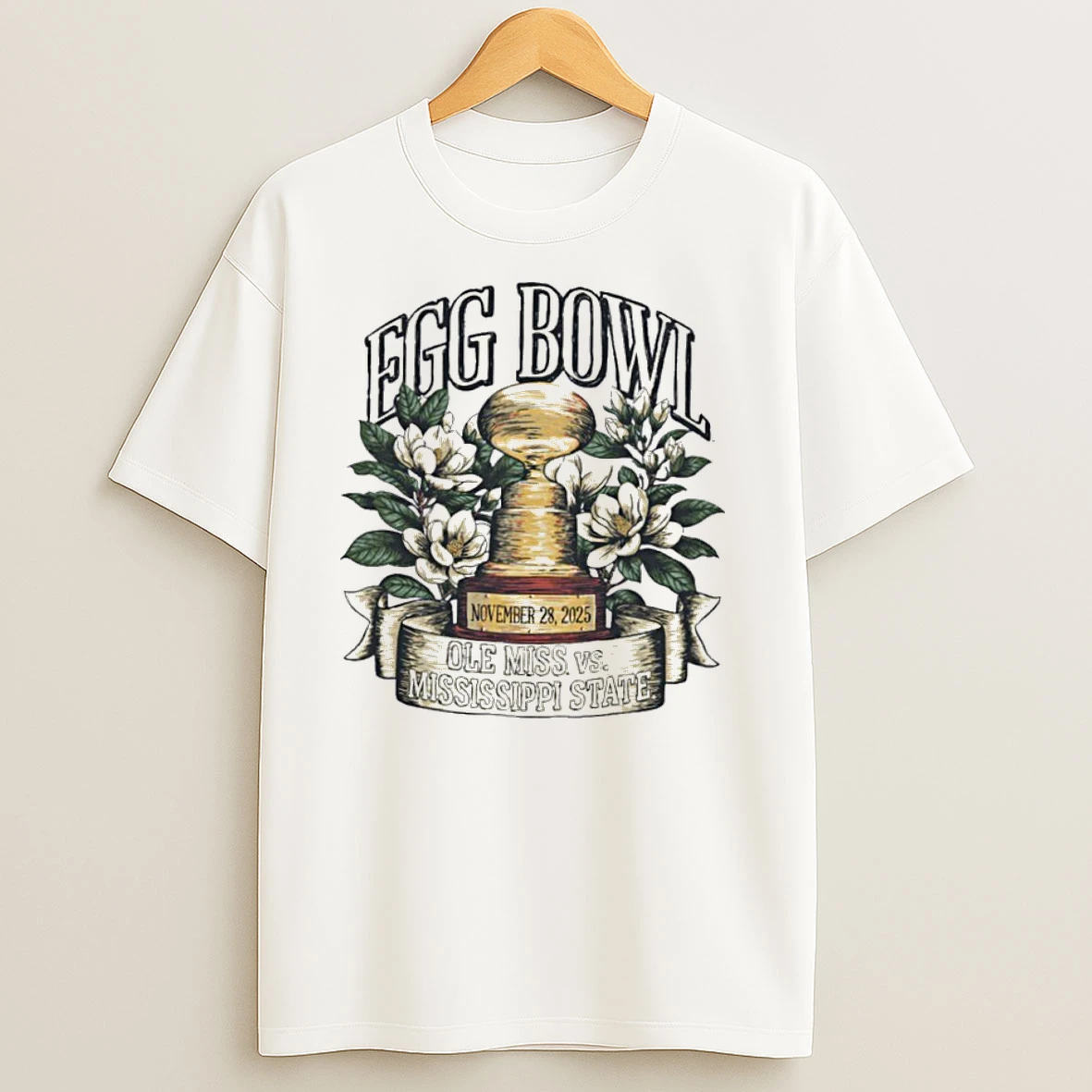Ole Miss Rebels Vs Mississippi State Bulldogs 2025 Ncaaf Egg Bowl T Shirts