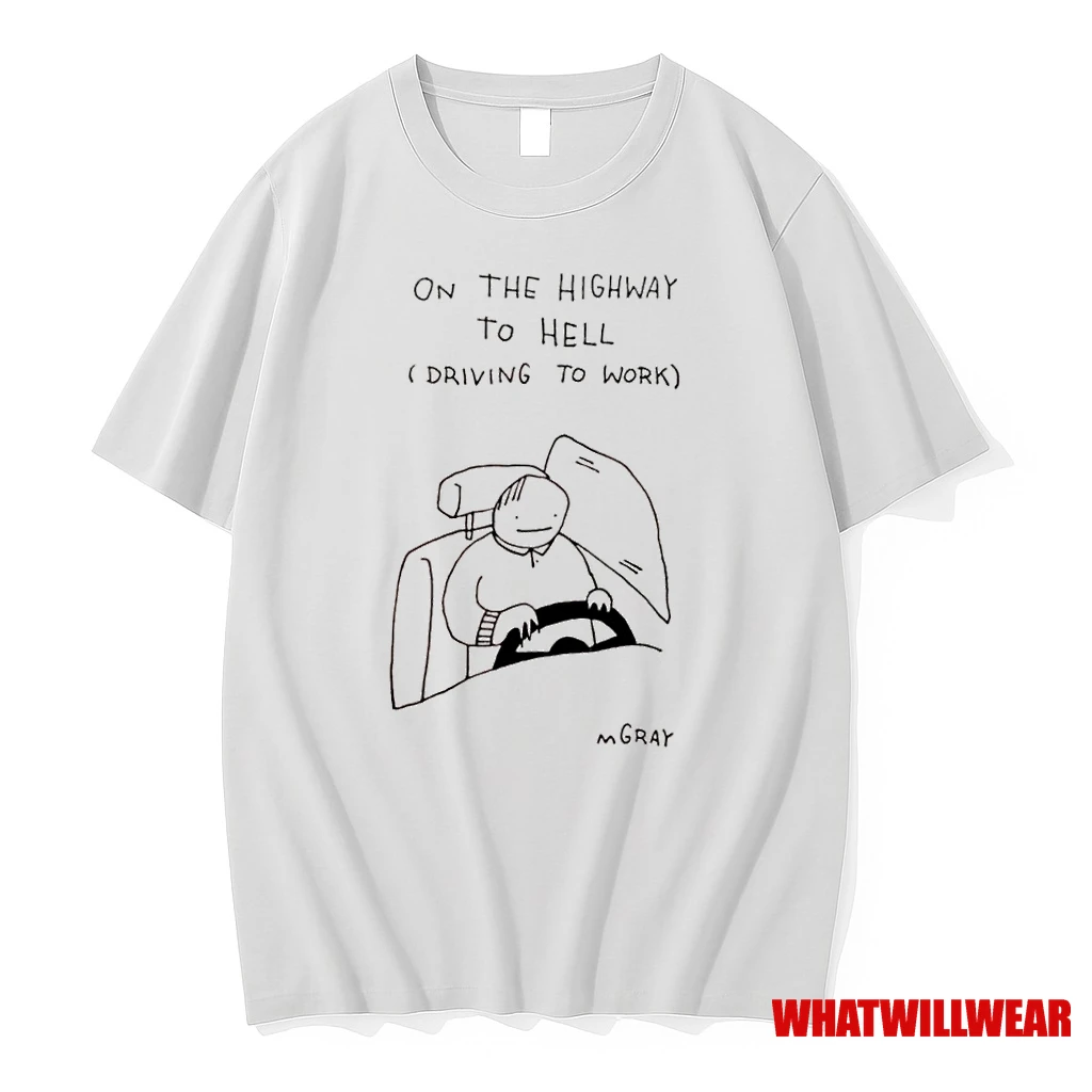 On The Highway To Hell Driving To Work Matt Gray Shirts