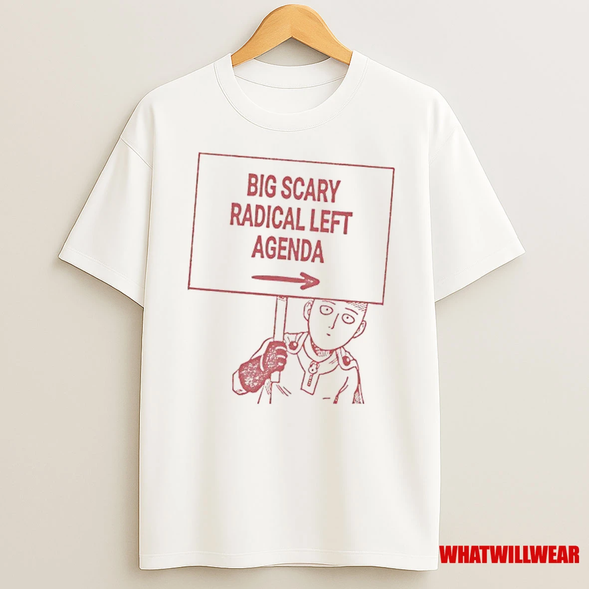 One Punch Man Big Scary Radical Left Agenda Shirts