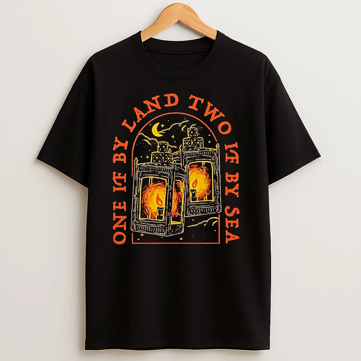 One If By Land Two If By Sea T Shirts