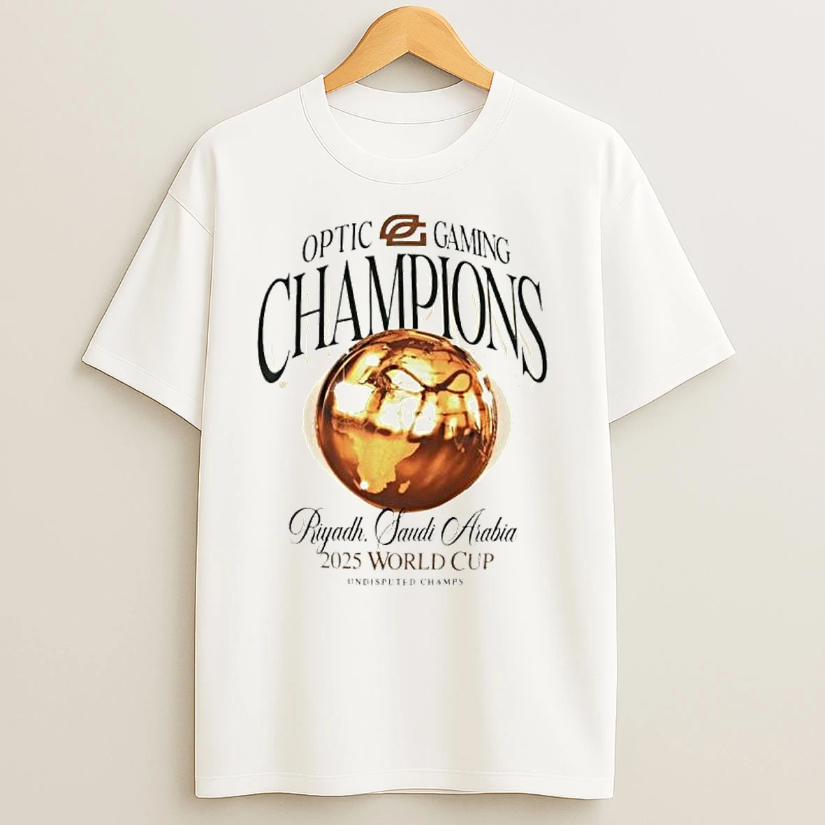 Optic Gaming Champions Riyadh Saudi Arabia 2025 World Cup Ornaments T Shirts