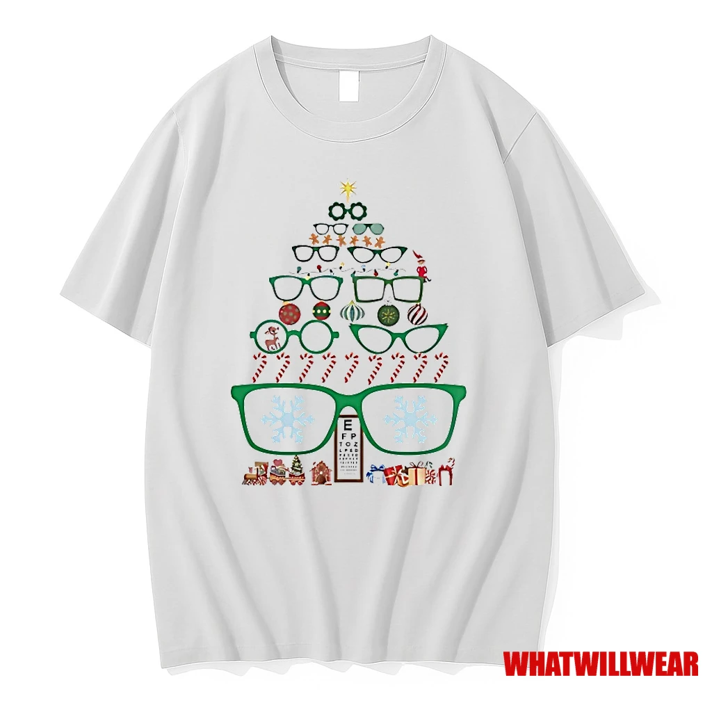Optometrist Christmas Tree Of Eyeglasses Shirts