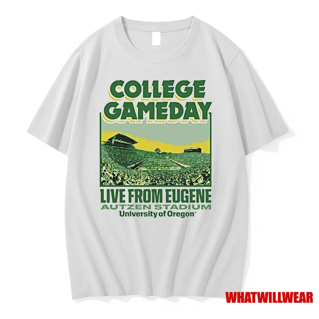 Oregon Ducks Live From Eugene Autzen Stadium University Of Oregon College Gameday Shirts
