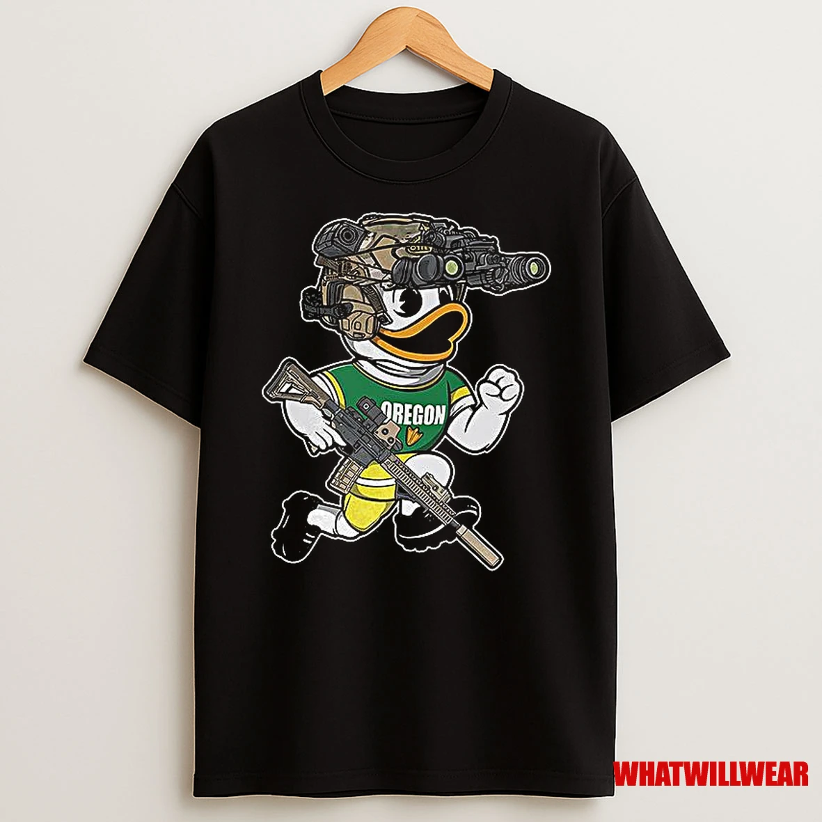 Oregon Ducks Mascot Army Soldier Shirts