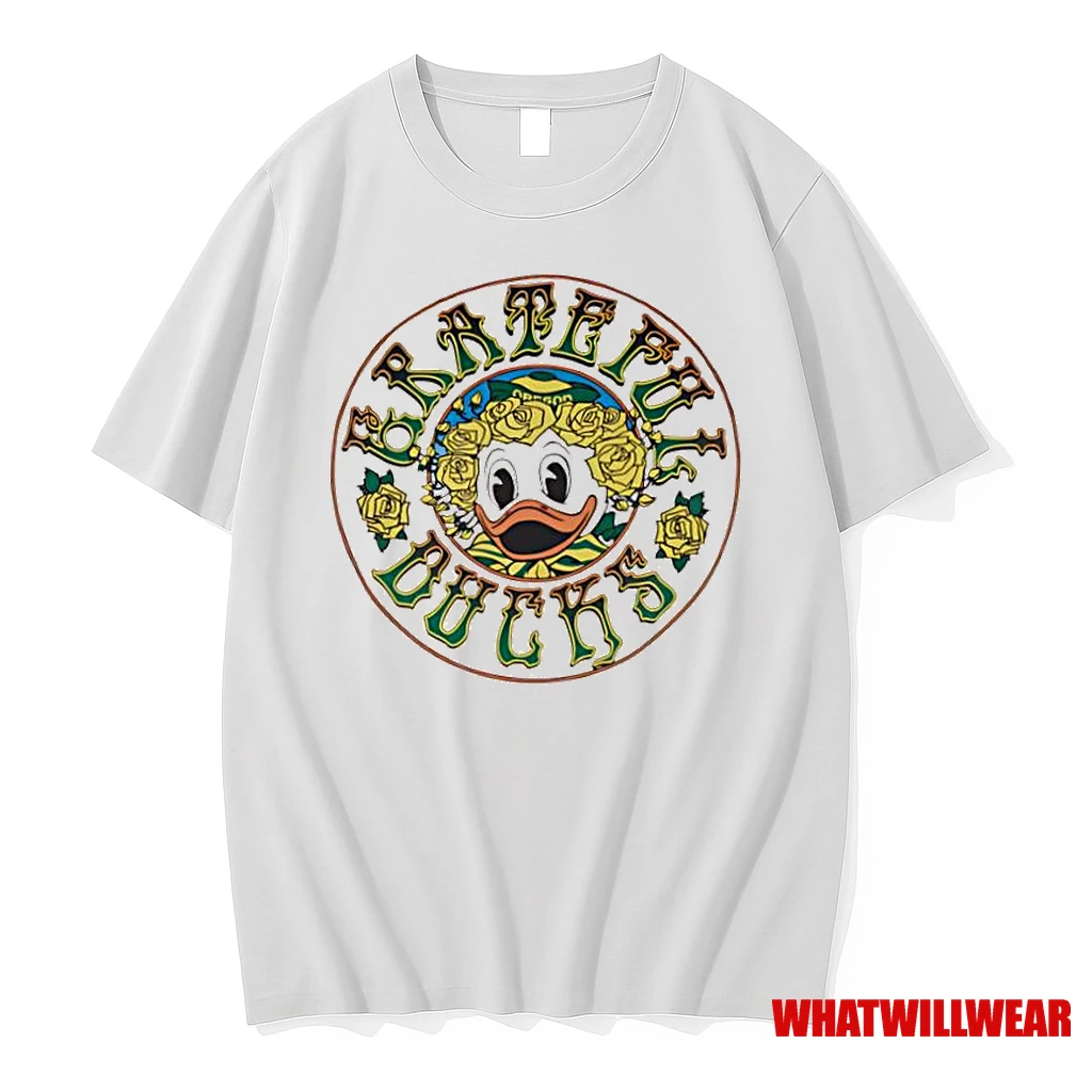 Oregon Ducks X Grateful Dead Disco Duck Logo Cover Shirts