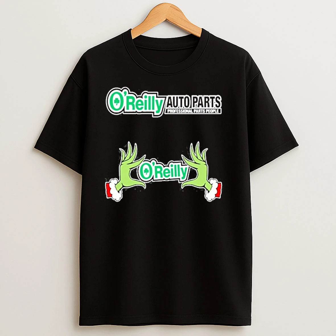 Oreilly Logo Grinch Hand T Shirts