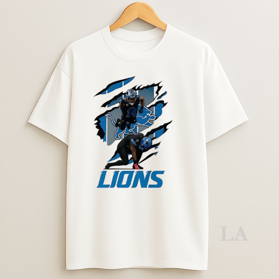 Original Amon Ra St Brown And Jahmyr Gibbs Detroit Lions Football Celebration Scratch Shirt