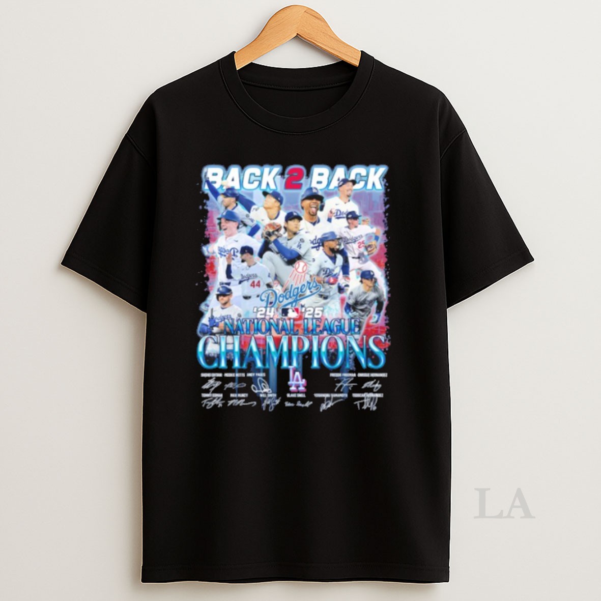 Original Back 2 Back 2024 2025 National League Champions Signature Shirt