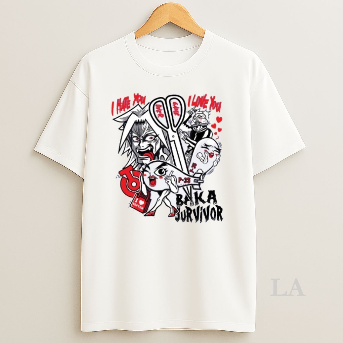 Original Baka Survivor I Hate You I Love You Dont Do Stupid Things Torpedo Power Shirt