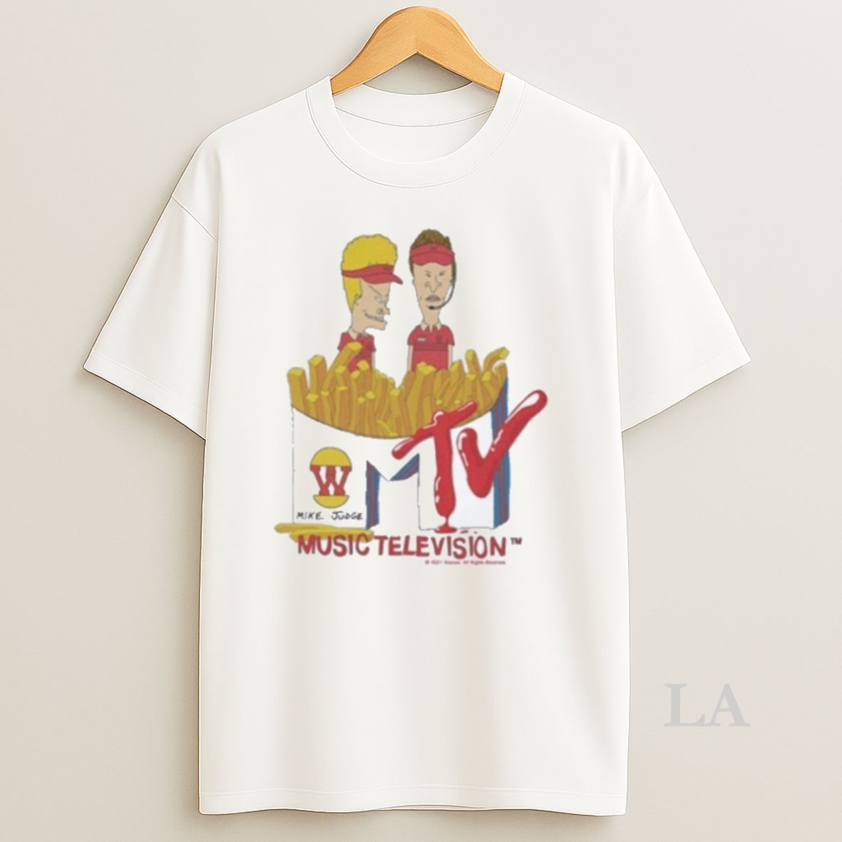 Original Beavis And Butt Head Mike Judge Music Television Burger World Shirt