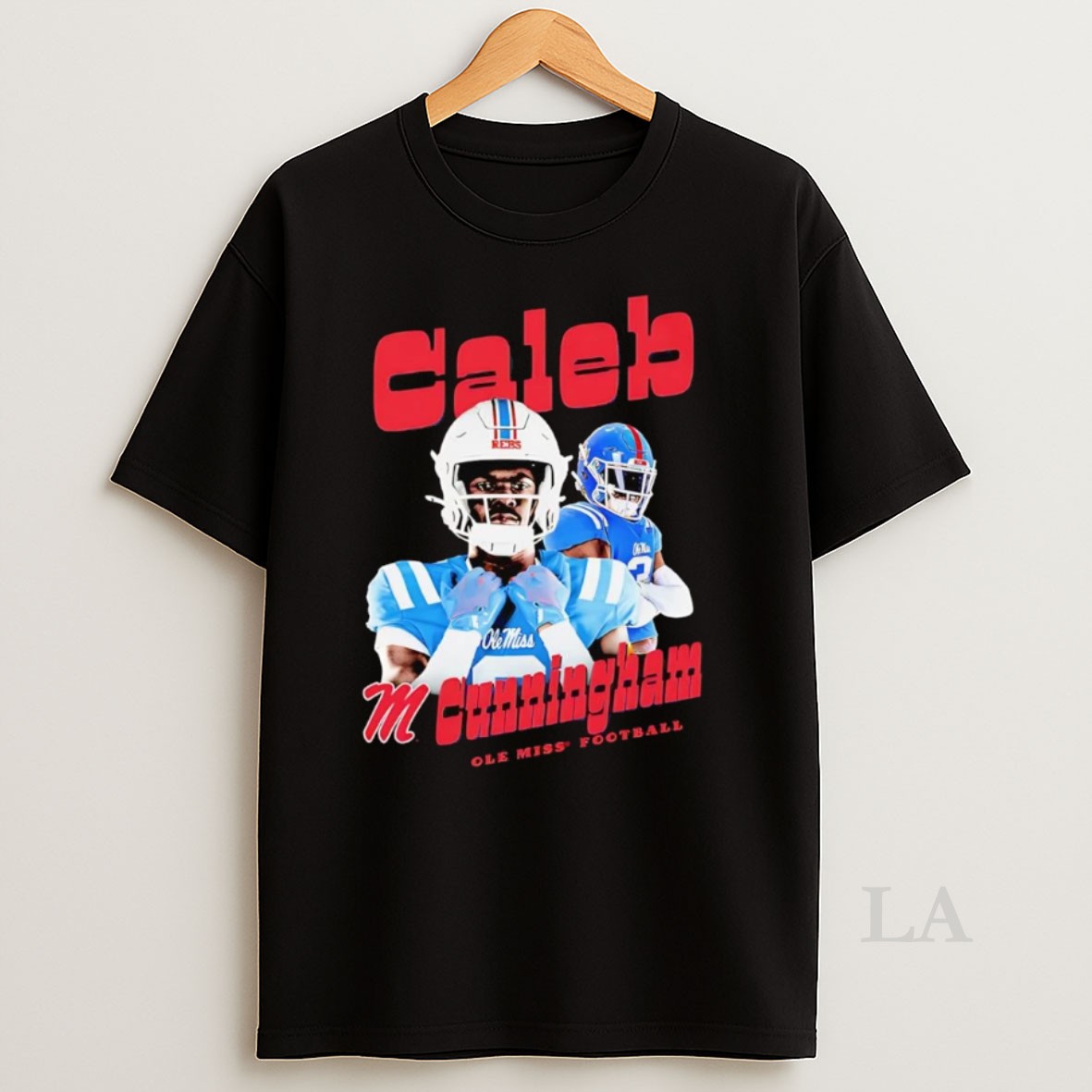 Original Caleb Cunningham Portrait Ole Miss Rebels Shirt