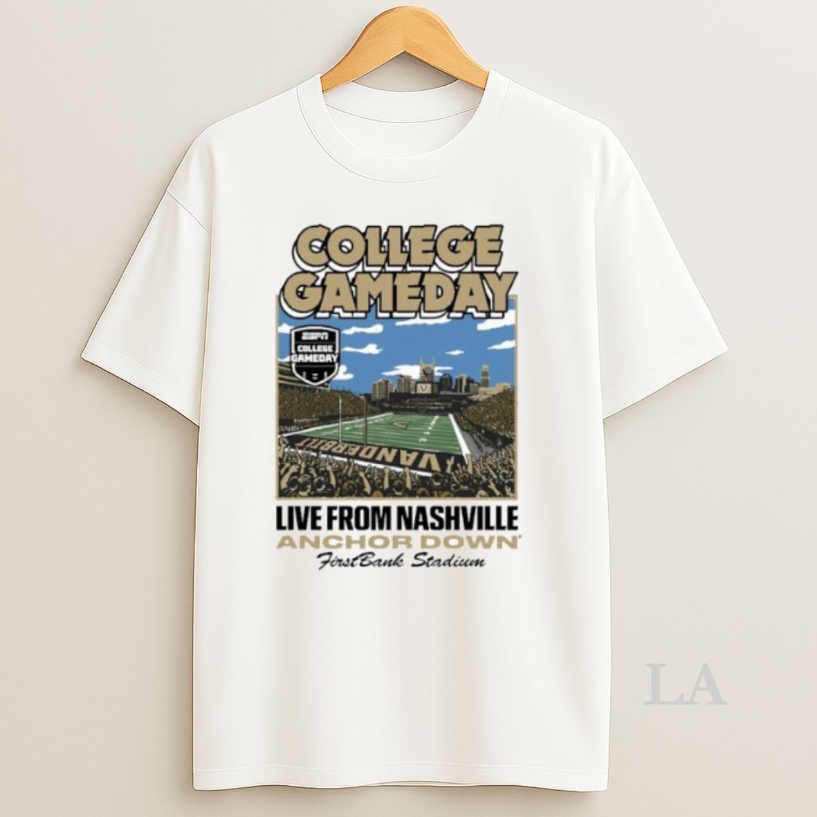 Original College Gameday Live From Nashville Anchor Down Stadium Shirt