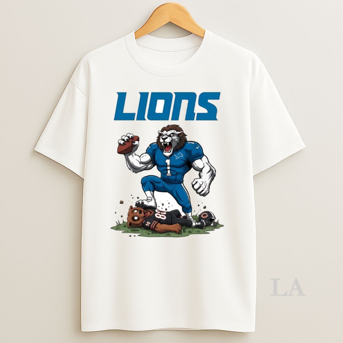 Original Detroit Lions Tread On Chicago Bears Mascot Shirt