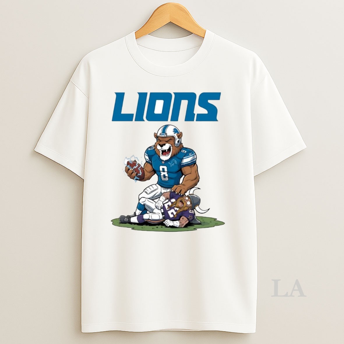 Original Detroit Lions Tread On Minnesota Vikings Mascot Shirt