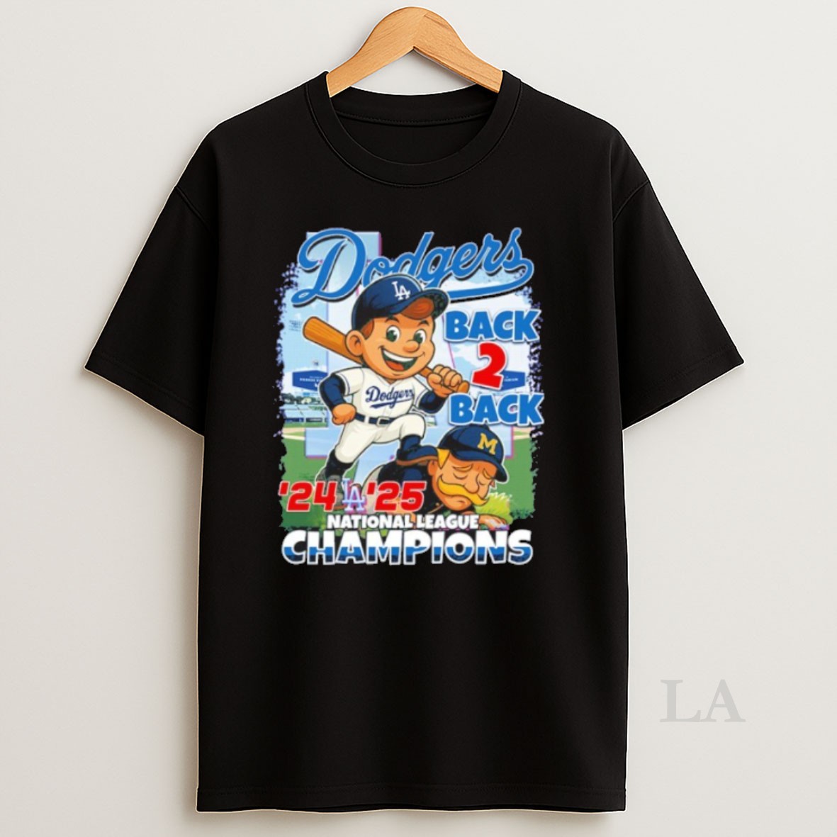 Original Dodgers Back 2 Back 24 25 National League Champions Shirt